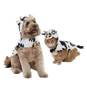 Vibrant Life Cow Dog Costume Sz M